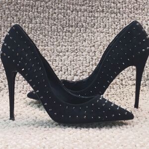 Black Studded high heels